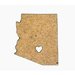 Grapevine Designs and Studio - Chipboard Shapes - Arizona with Heart