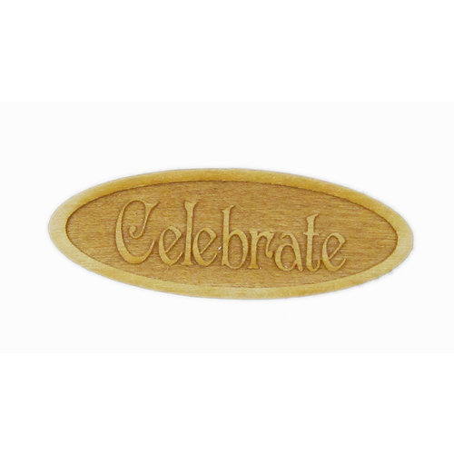 Grapevine Designs and Studio - Wood Shapes - Celebrate - Oval