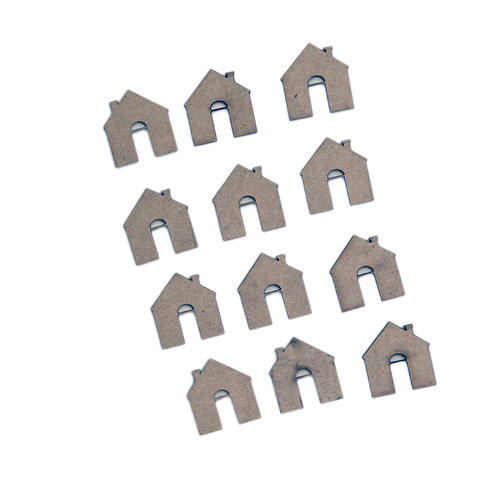 Grapevine Designs and Studio - Chipboard Shapes - Itty Bitty Pieces - House