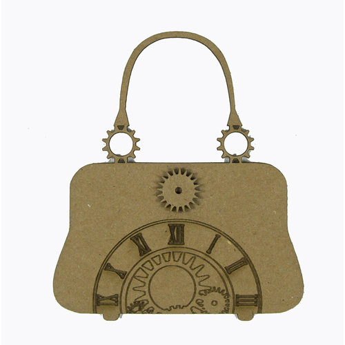 Grapevine Designs and Studio - Chipboard Shapes - Steampunk Purse with Gears