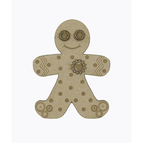 Grapevine Designs and Studio - Christmas - Chipboard Shapes - Steampunk Gingerbread Man