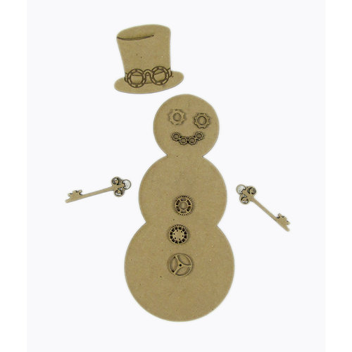 Grapevine Designs and Studio - Christmas - Chipboard Shapes - Steampunk Snowman