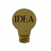 Grapevine Designs and Studio - Chipboard Shapes - Idea Light Bulb