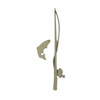 Grapevine Designs and Studio - Chipboard Shapes - Fish with Pole
