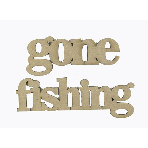 Grapevine Designs and Studio - Chipboard Shapes - Gone Fishing