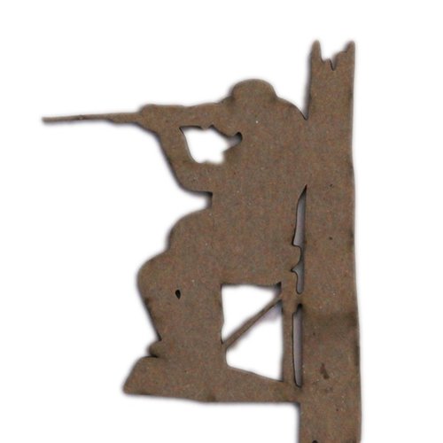 Grapevine Designs and Studio - Chipboard Shapes - Man Hunting