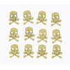 Grapevine Designs and Studio - Halloween - Chipboard Shapes - Itty Bitty Pieces - Skull and Crossbones