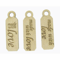 Grapevine Designs and Studio - Chipboard Shapes - Made With Love Tags