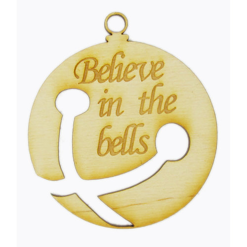 Grapevine Designs and Studio - Christmas - Wood Shapes - Believe in the Bells - Large