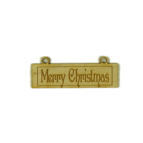 Grapevine Designs and Studio - Wood Shapes - Merry Christmas Placard