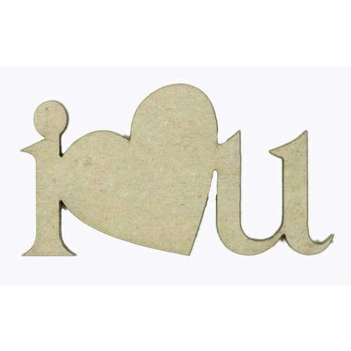 Grapevine Designs and Studio - Chipboard Shapes - I Heart U