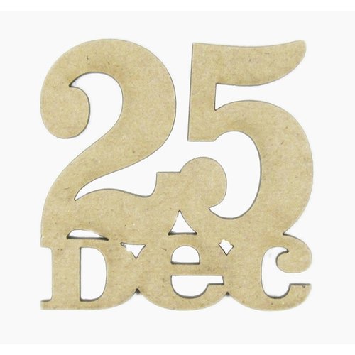 Grapevine Designs and Studio - Christmas - Chipboard Shapes - 25 Dec
