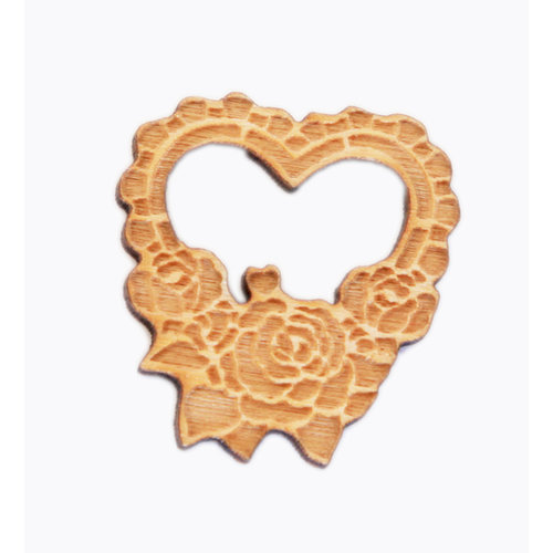 Grapevine Designs and Studio - Wood Shapes - Rose Heart