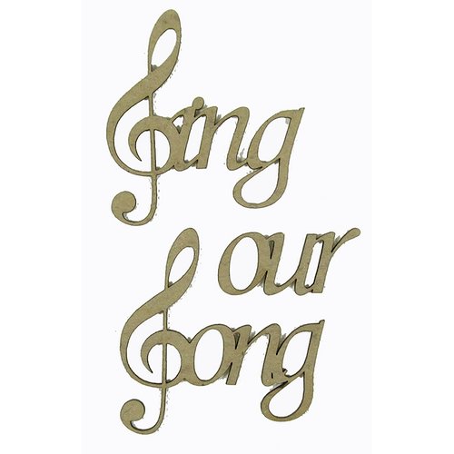 Grapevine Designs and Studio - Chipboard Shapes - Sing our Song
