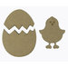 Grapevine Designs and Studio - Chipboard Shapes - Chick in her Shell