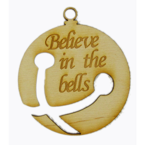 Grapevine Designs and Studio - Christmas - Wood Shapes - Believe in the Bells - Small
