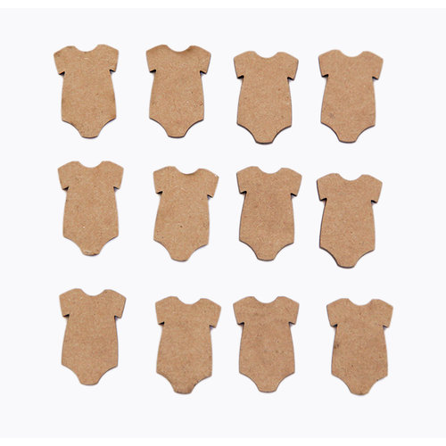 Grapevine Designs and Studio - Chipboard Shapes - Itty Bitty Pieces - Onesie