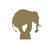 Grapevine Designs and Studio - Chipboard Shapes - Performing Elephant