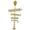 Grapevine Designs and Studio - Wood Shapes - Happiest Place Sign Post - Small