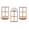 Grapevine Designs and Studio - Chipboard Shapes - Door and Window Set