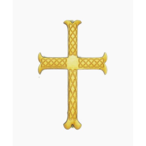 Grapevine Designs and Studio - Wood Shapes - Celtic Etched Cross - Small