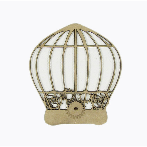 Grapevine Designs and Studio - Chipboard Shapes - Gear Birdcage