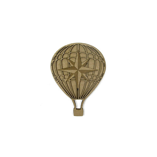 Grapevine Designs and Studio - Chipboard Shapes - Compass Hot Air Balloon - Large