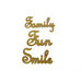 Grapevine Designs and Studio - Wood Shapes - Family Fun Smile Words