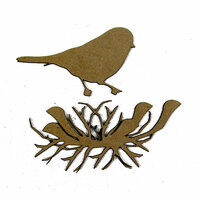 Grapevine Designs and Studio - Chipboard Shapes - Spring Nest