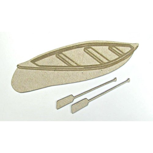 Grapevine Designs and Studio - Chipboard Shapes - Canoe and Oars
