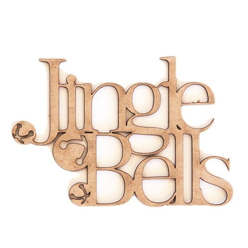 Grapevine Designs and Studio - Christmas - Chipboard Shapes - Jingle Bells - Large
