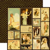 Graphic 45 - Le Romantique Collection - 12 x 12 Double Sided Paper - Sweetheart of Mine