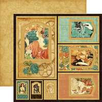 Graphic 45 - Steampunk Debutante Collection - 12 x 12 Double Sided Paper - Frames