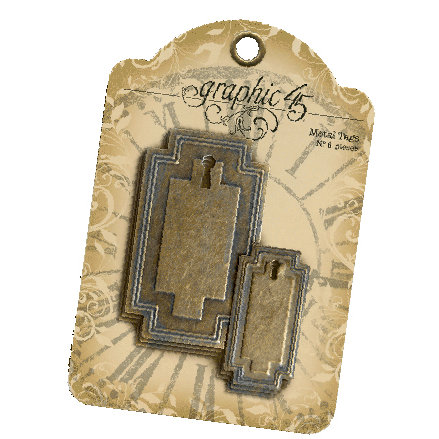 Graphic 45 - Staples Collection - Metal Tags