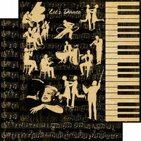 Graphic 45 - Curtain Call Collection - 12 x 12 Double Sided Paper - Let's Dance