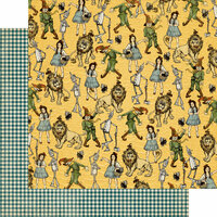 Graphic 45 - The Magic of Oz Collection - 12 x 12 Double Sided Paper - Yellow Brick Road