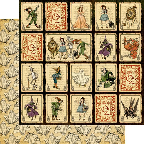 Graphic 45 - The Magic of Oz Collection - 12 x 12 Double Sided Paper - Journey to Oz