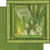 Graphic 45 - The Magic of Oz Collection - 12 x 12 Double Sided Paper - Emerald City