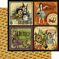 Graphic 45 - The Magic of Oz Collection - 12 x 12 Double Sided Paper - There's No Place Like Home