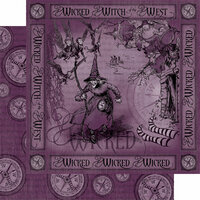 Graphic 45 - The Magic of Oz Collection - 12 x 12 Double Sided Paper - Wicked!