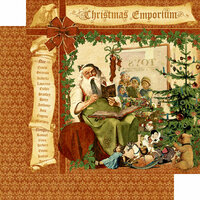 Graphic 45 - Christmas Emporium Collection - 12 x 12 Double Sided Paper - Christmas Emporium
