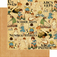 Graphic 45 - An ABC Primer Collection - 12 x 12 Double Sided Paper - Games and Playtime