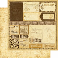 Graphic 45 - Tropical Travelogue Collection - 12 x 12 Double Sided Paper - Exotic Destination