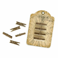 Graphic 45 - Staples Collection - Metal Clothespins