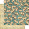 Graphic 45 - Olde Curiosity Shoppe Collection - 12 x 12 Double Sided Paper - When Pigs Fly