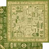 Graphic 45 - Olde Curiosity Shoppe Collection - 12 x 12 Double Sided Paper - Apothecary