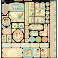 Graphic 45 - Little Darlings Collection - 12 x 12 Cardstock Stickers