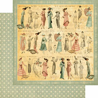 Graphic 45 - Ladies' Diary Collection - 12 x 12 Double Sided Paper - Garden Stroll