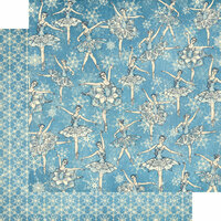 Graphic 45 - Nutcracker Sweet Collection - Christmas - 12 x 12 Double Sided Paper - Snowflake Waltz