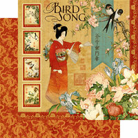 Graphic 45 - Bird Song Collection - 12 x 12 Double Sided Paper - Bird Song